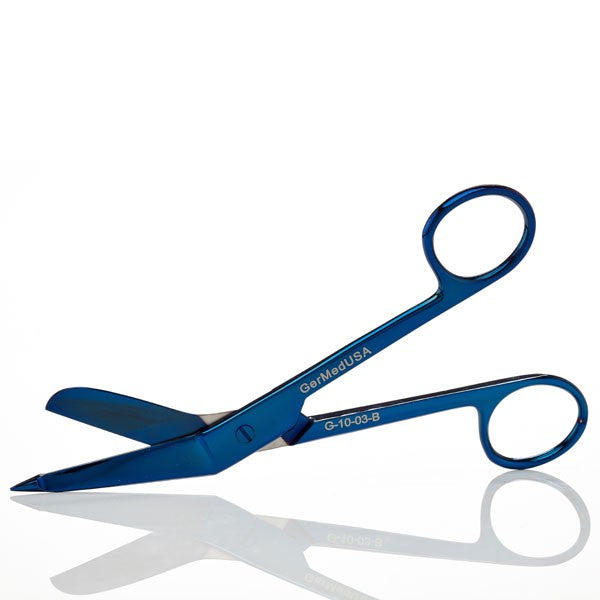 Blue Color Coated Bandage Scissors